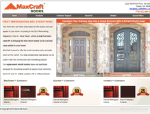 Tablet Screenshot of maxcraftdoors.com